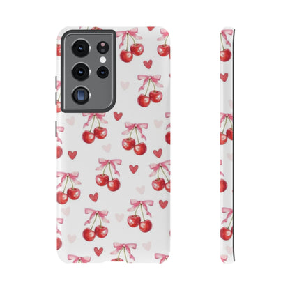 Cherry Coquette Cute Durable Tough Phone Case