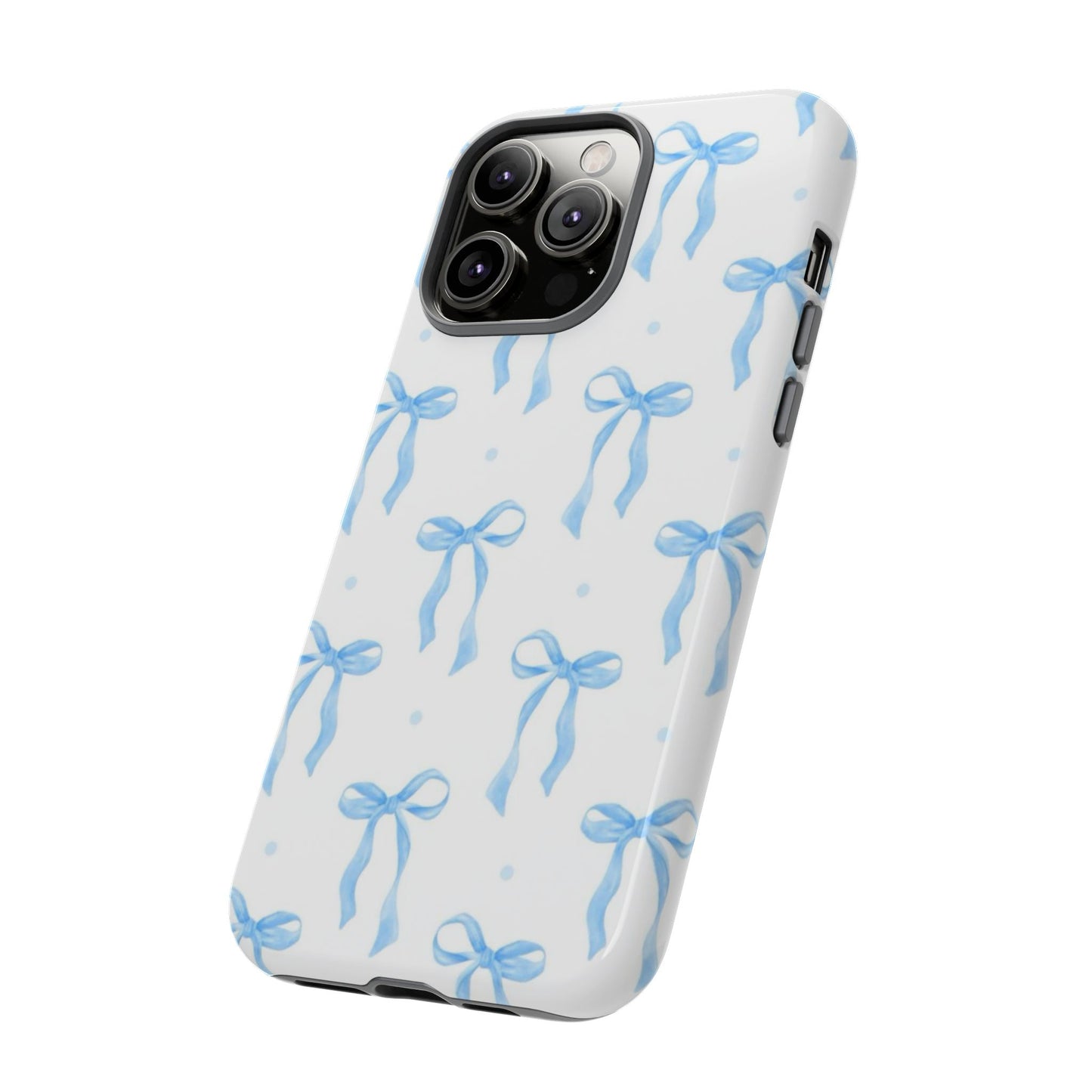 Blue Coquette Bow Phone Case