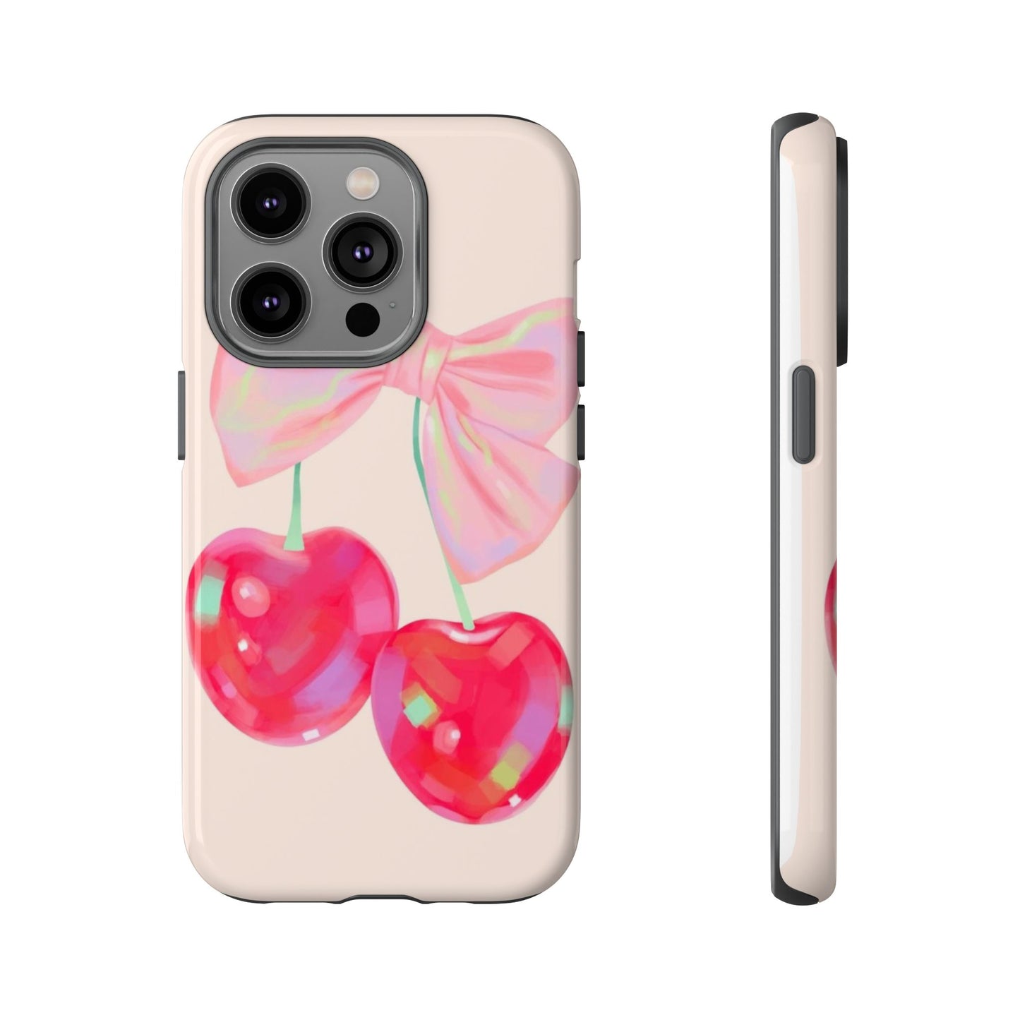 Cherry Bow Pink Phone Case