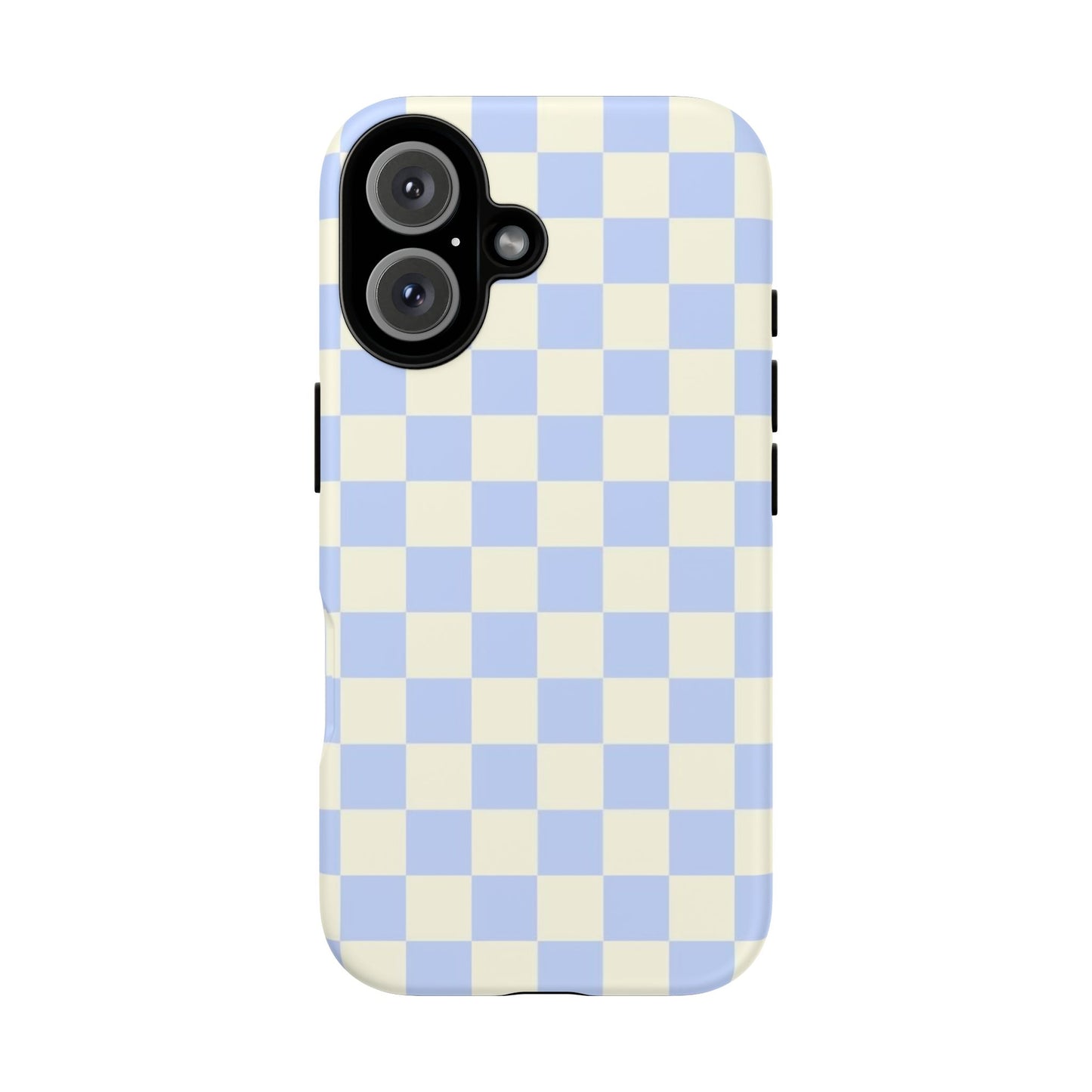 Blue Checkered Durable Tough Phone Case