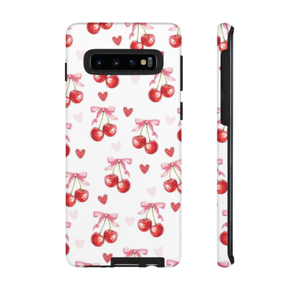 Cherry Coquette Cute Durable Tough Phone Case