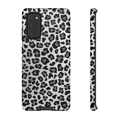 Black and Grey Cheetah Print Phone Case