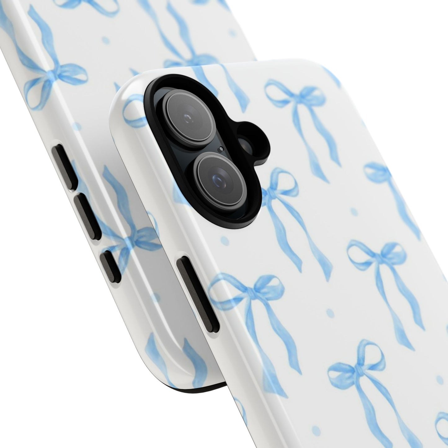 Blue Coquette Bow Phone Case