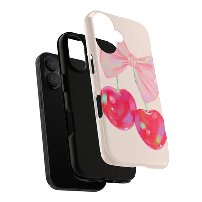 Cherry Bow Pink Phone Case