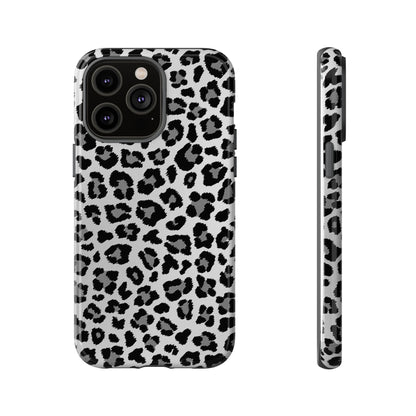 Black and Grey Cheetah Print Phone Case