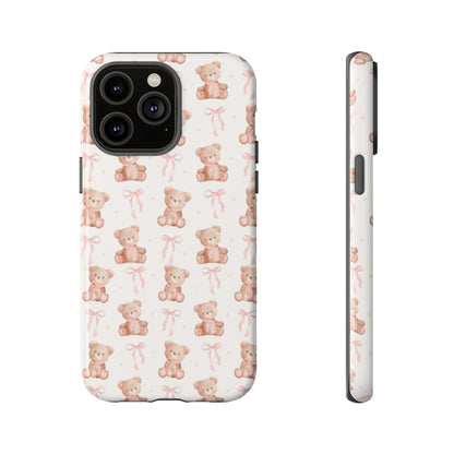 Coquette Teddy Bear Phone Case