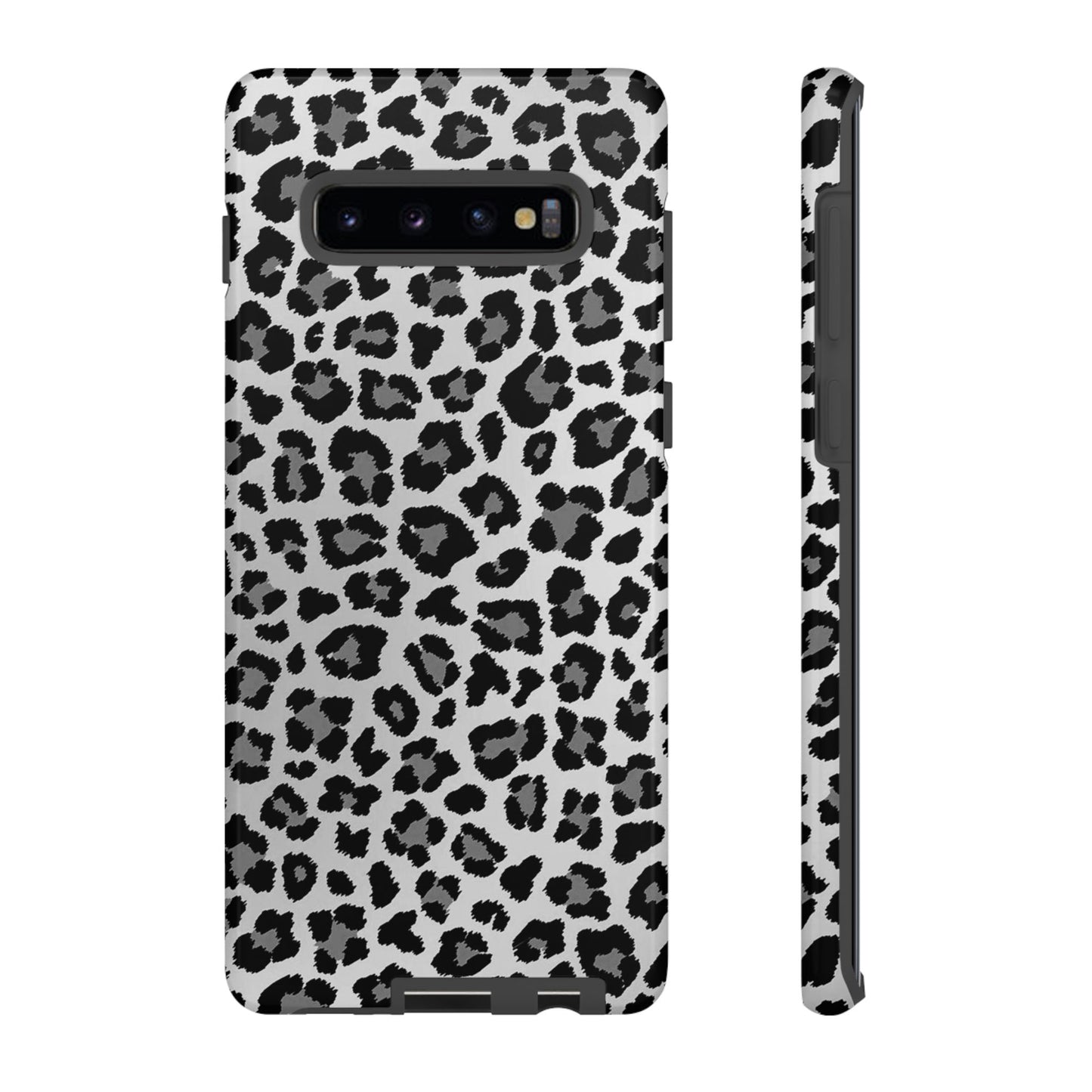 Black and Grey Cheetah Print Phone Case