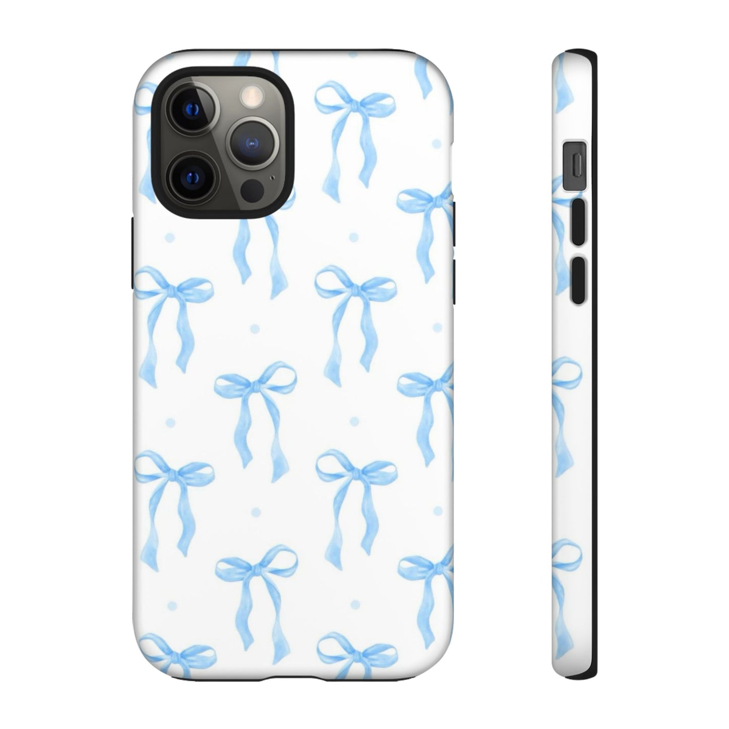 Blue Coquette Bow Phone Case