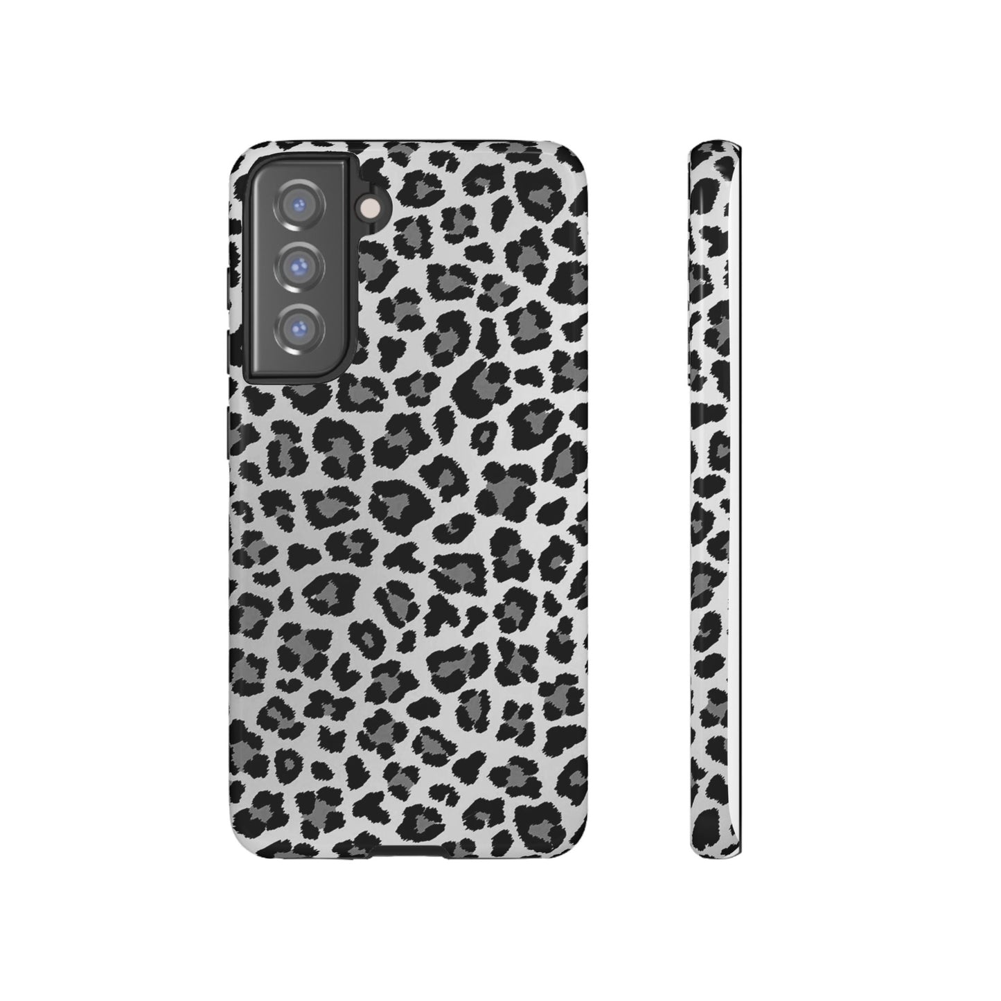 Black and Grey Cheetah Print Phone Case