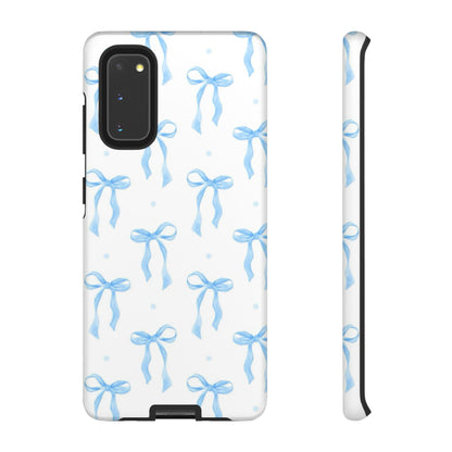 Blue Coquette Bow Phone Case