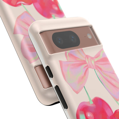 Cherry Bow Pink Phone Case
