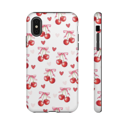 Cherry Coquette Cute Durable Tough Phone Case