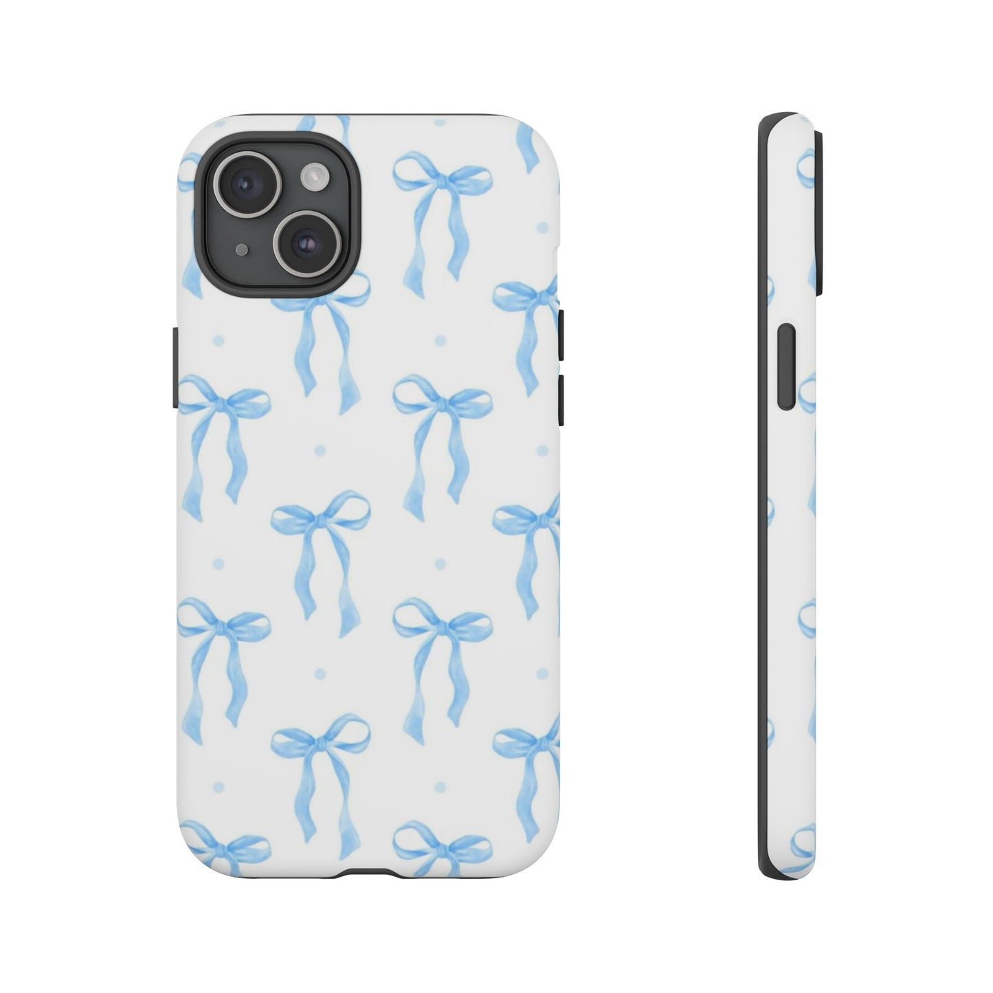 Blue Coquette Bow Phone Case