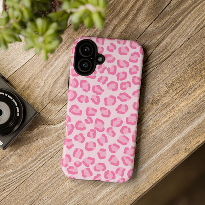 Pink Cheetah Print Phone Case for iPhone and Samsung