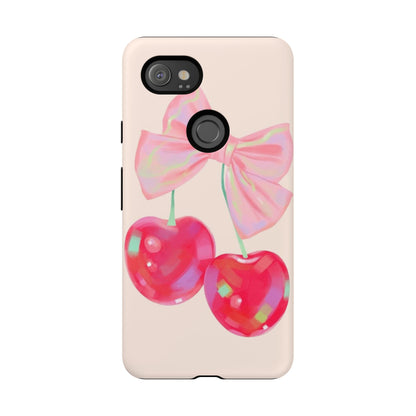 Cherry Bow Pink Phone Case
