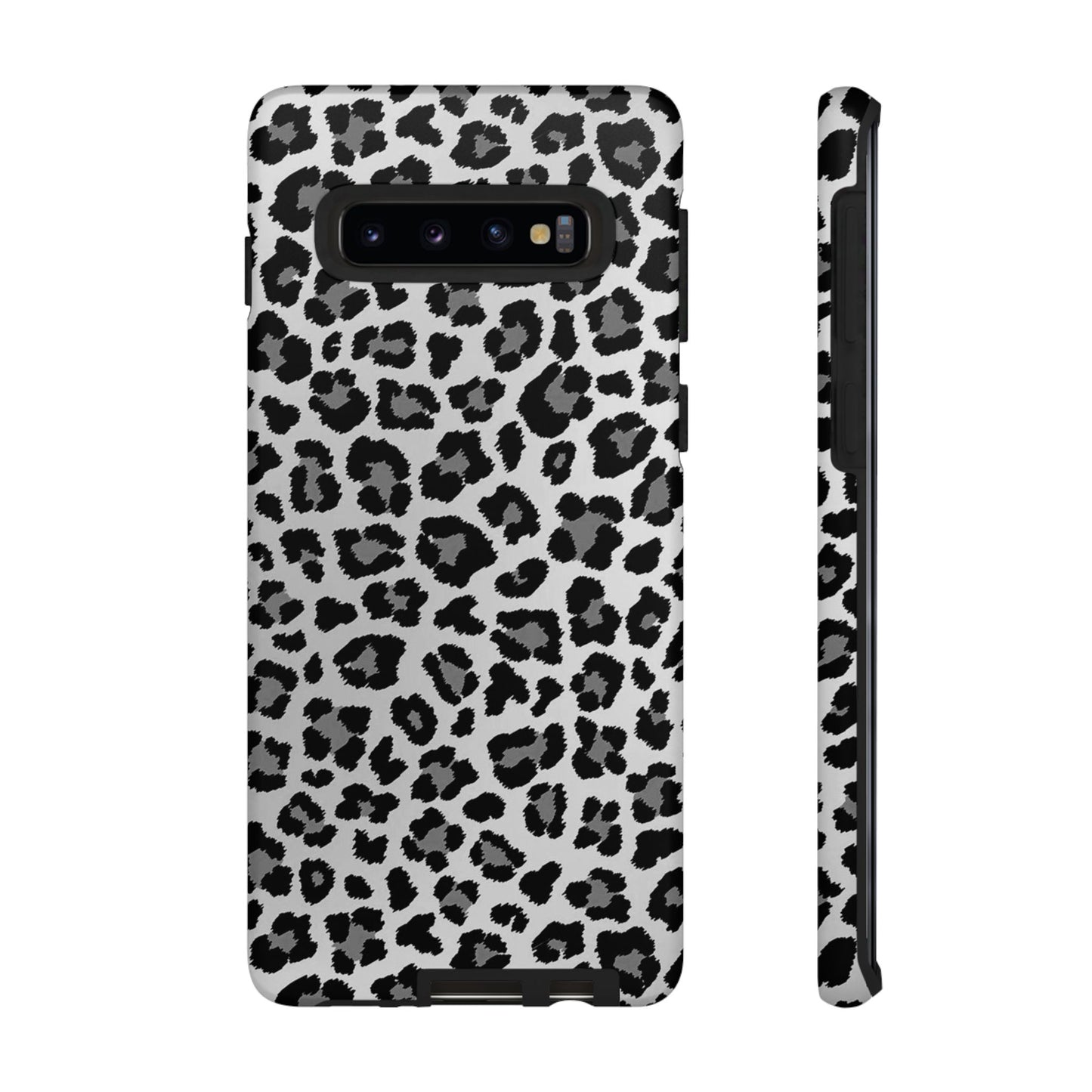 Black and Grey Cheetah Print Phone Case