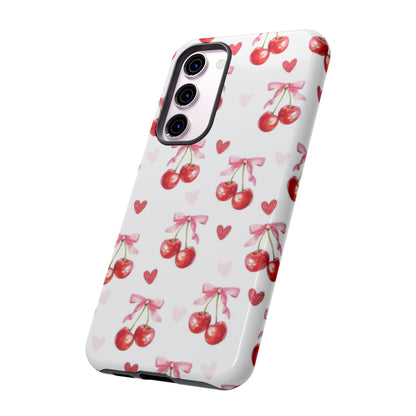 Cherry Coquette Cute Durable Tough Phone Case