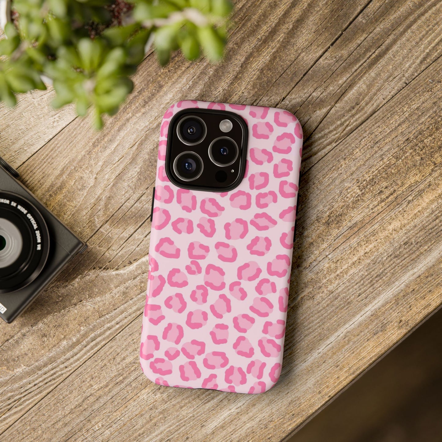 Pink Cheetah Print Phone Case for iPhone and Samsung