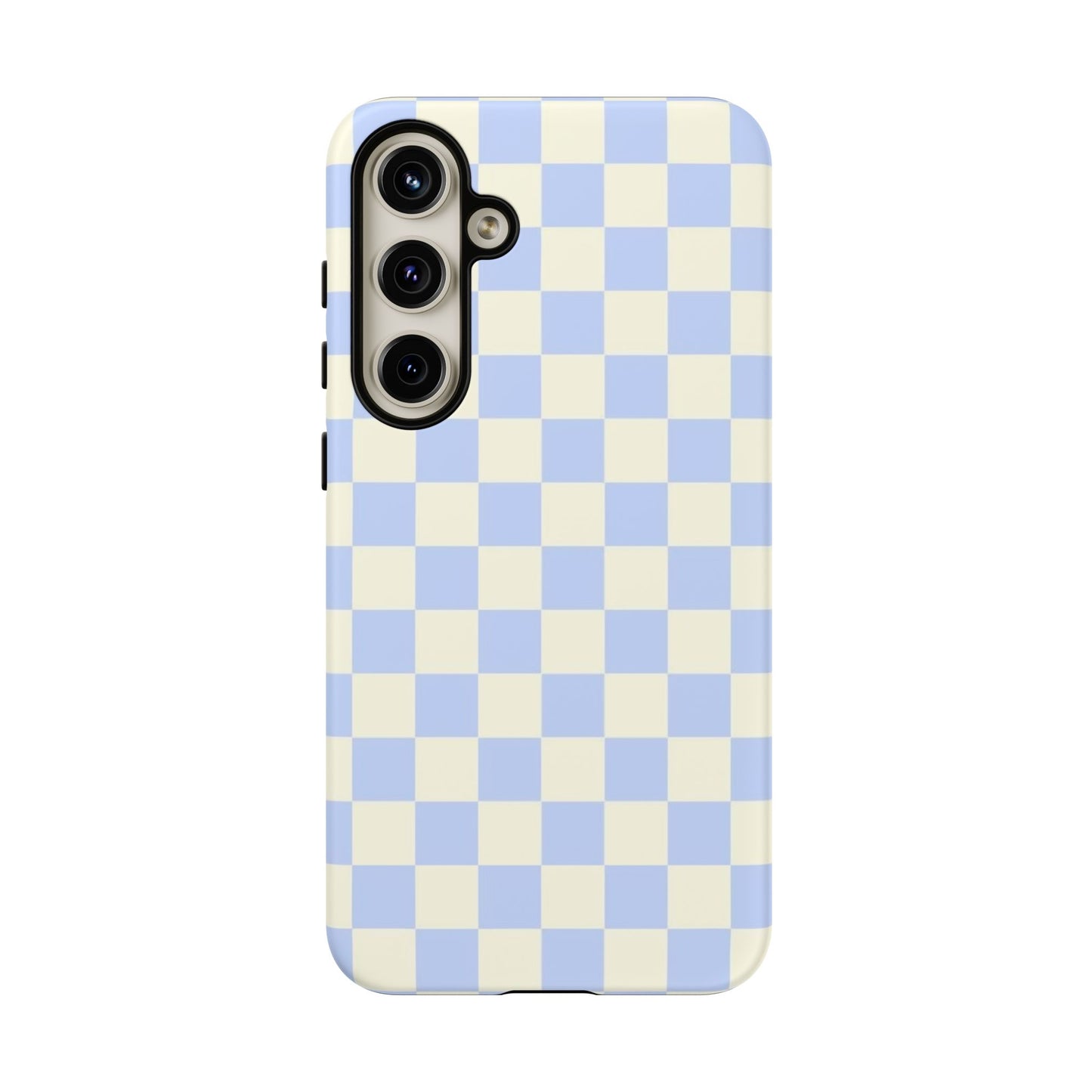 Blue Checkered Durable Tough Phone Case