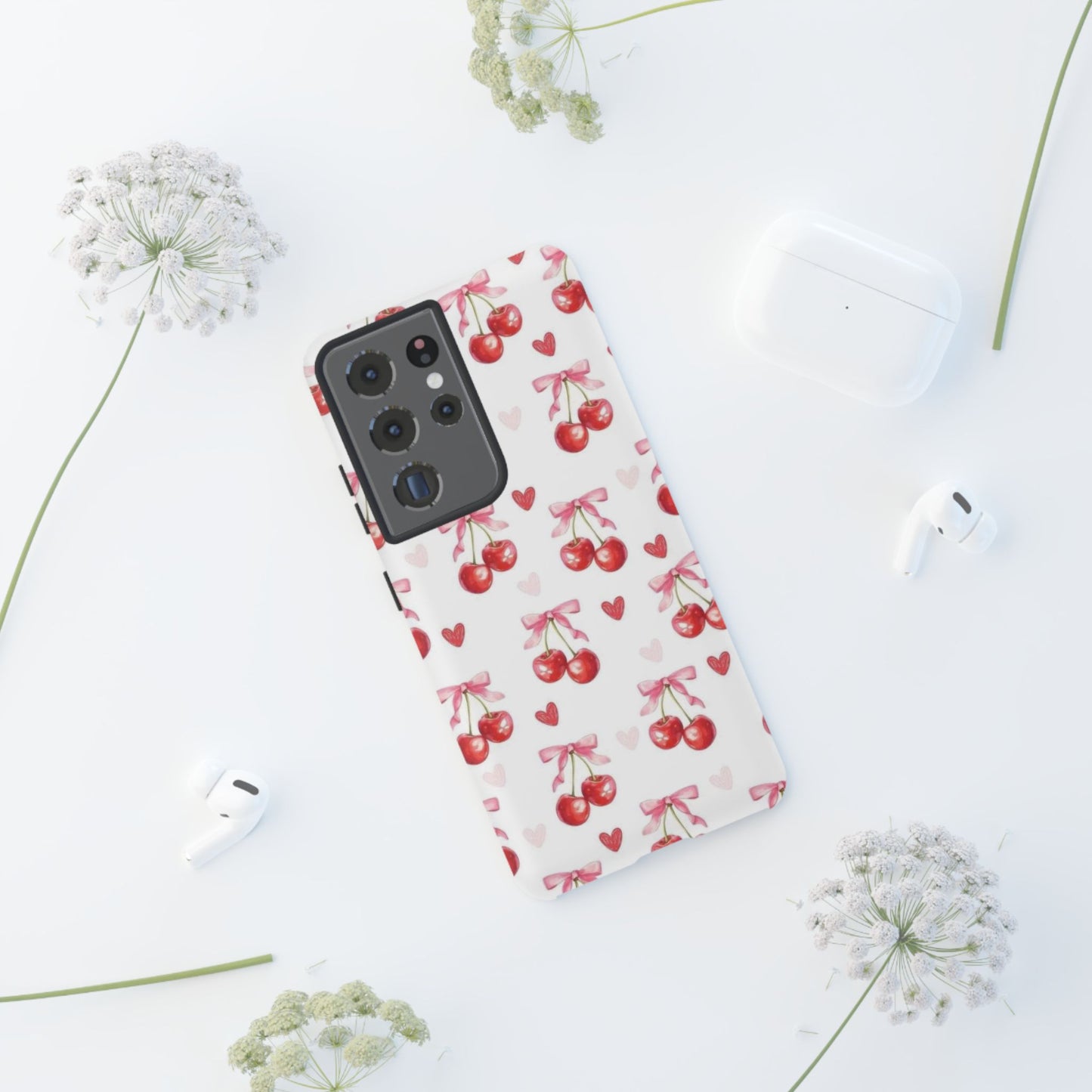 Cherry Coquette Cute Durable Tough Phone Case