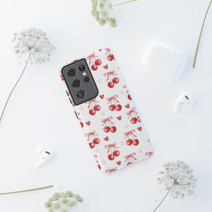 Cherry Coquette Cute Durable Tough Phone Case