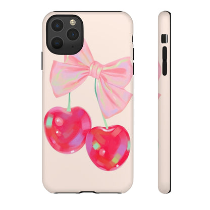 Cherry Bow Pink Phone Case