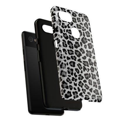 Black and Grey Cheetah Print Phone Case