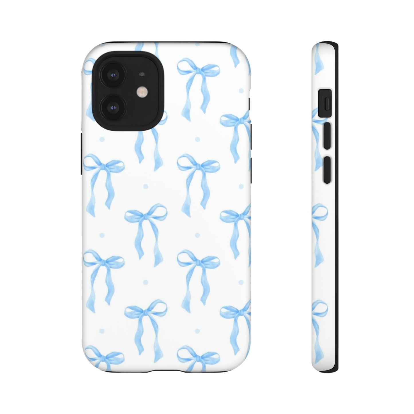 Blue Coquette Bow Phone Case