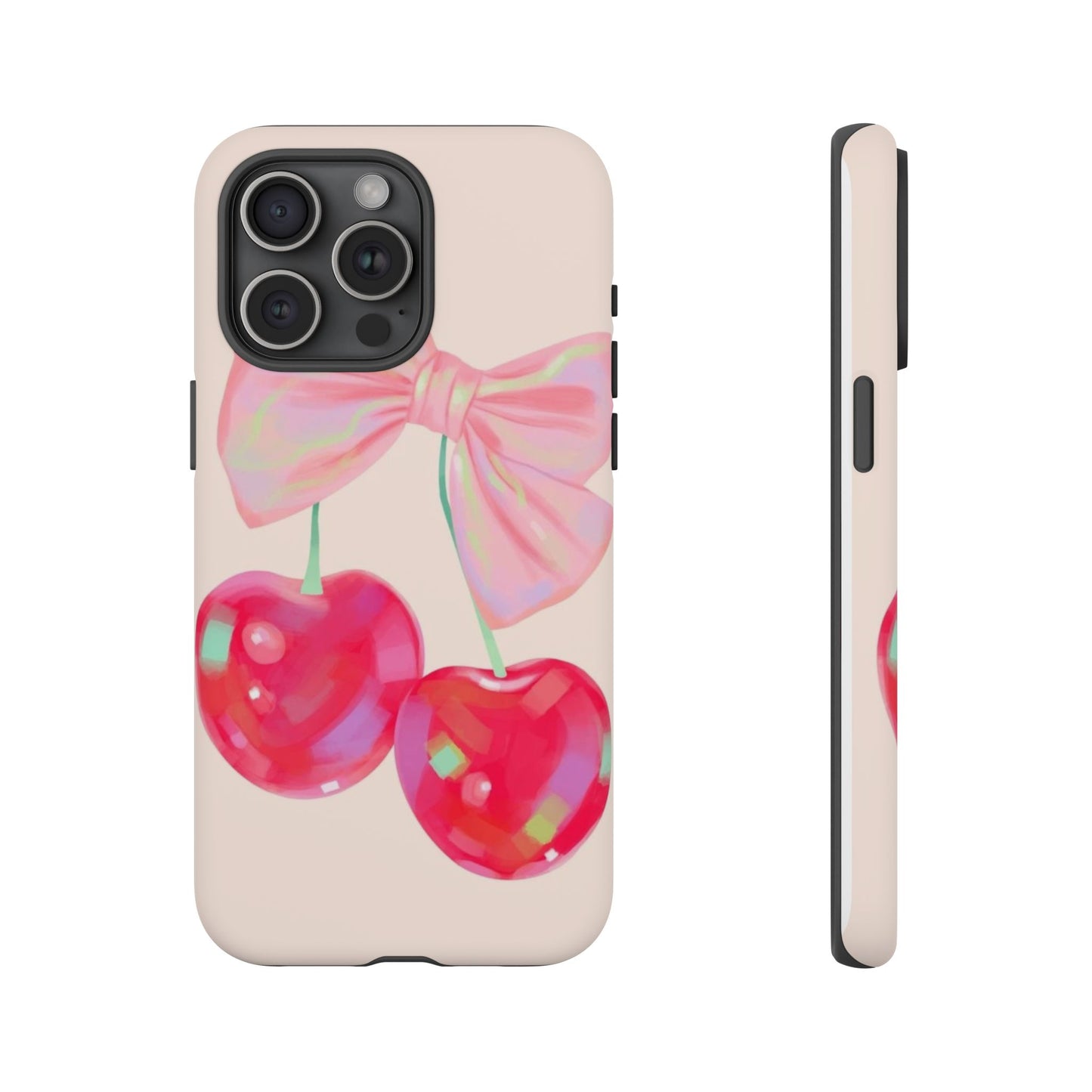 Cherry Bow Pink Phone Case