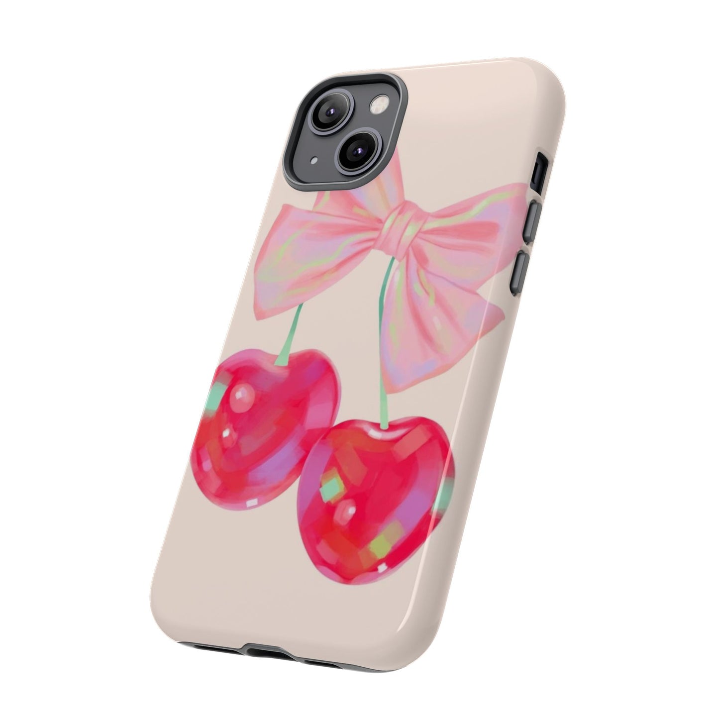 Cherry Bow Pink Phone Case