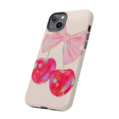 Cherry Bow Pink Phone Case