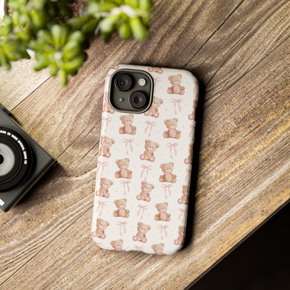 Coquette Teddy Bear Phone Case