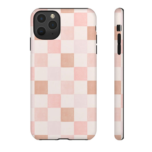 Pastel Checkered Phone Case