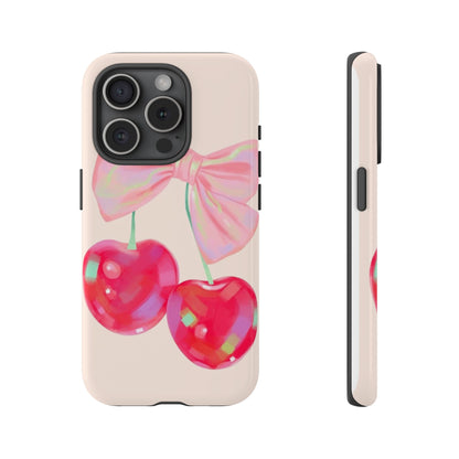 Cherry Bow Pink Phone Case