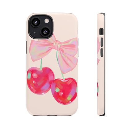 Cherry Bow Pink Phone Case