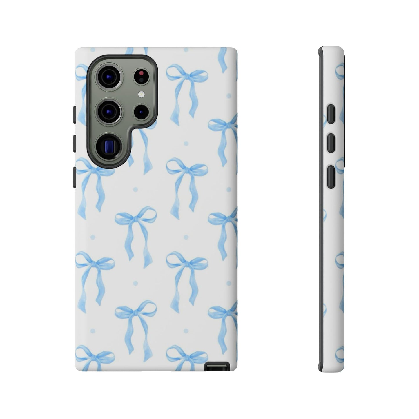 Blue Coquette Bow Phone Case