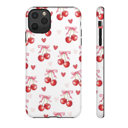 Cherry Coquette Cute Durable Tough Phone Case