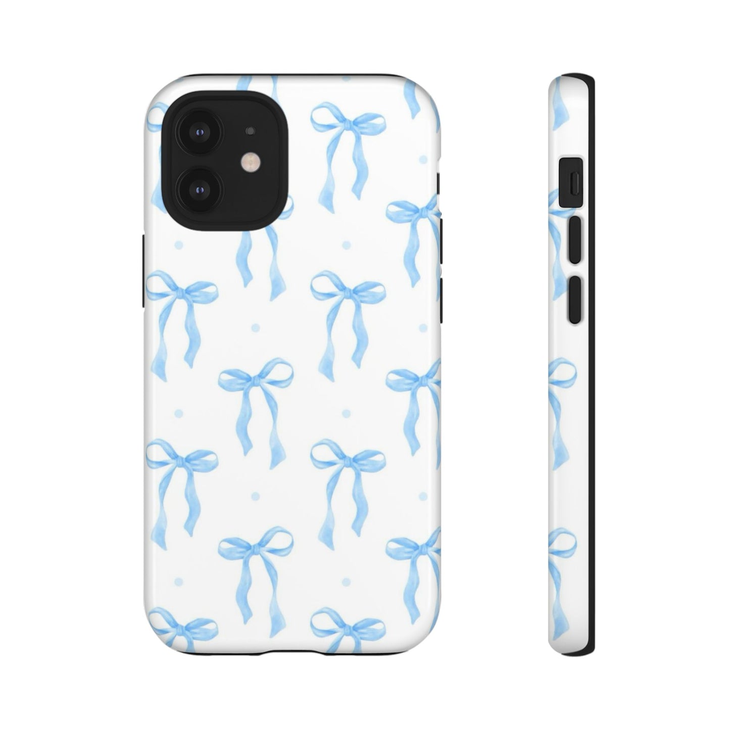 Blue Coquette Bow Phone Case