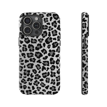 Black and Grey Cheetah Print Phone Case
