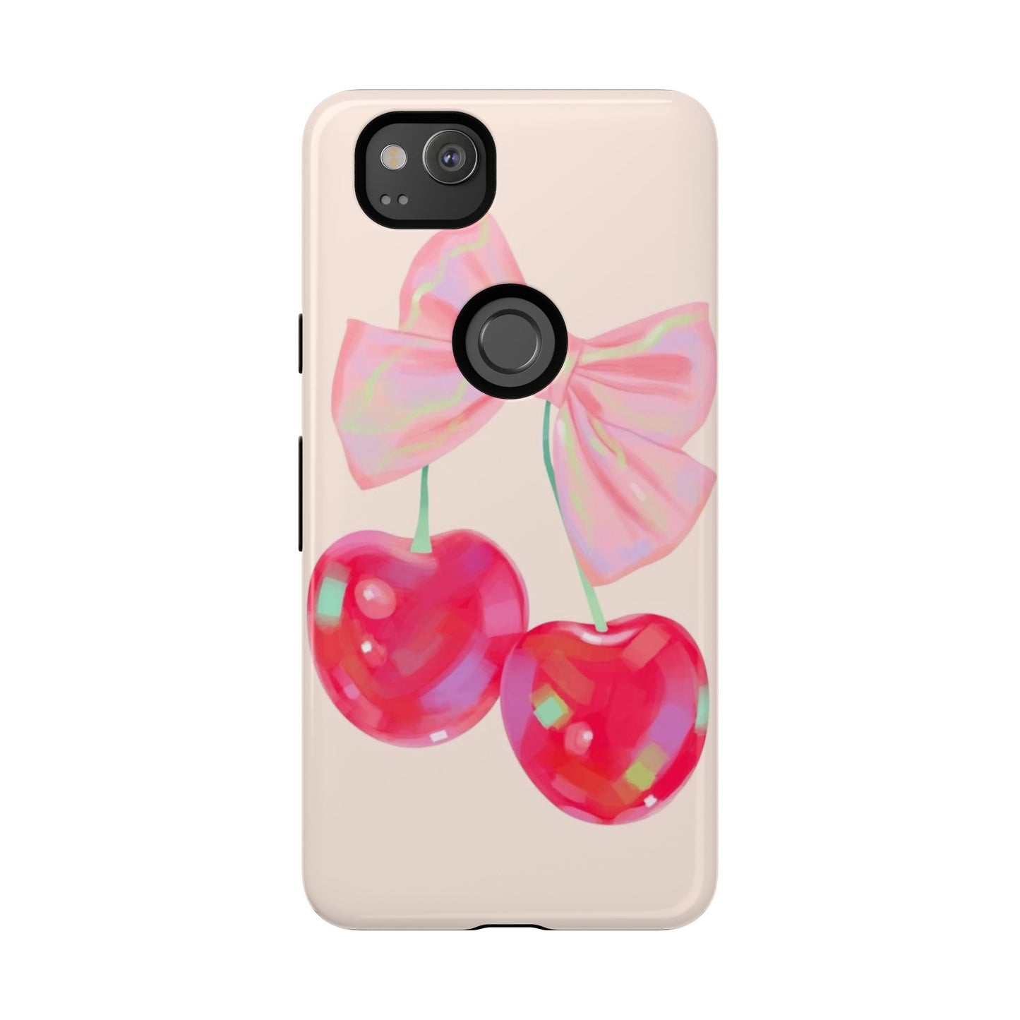 Cherry Bow Pink Phone Case