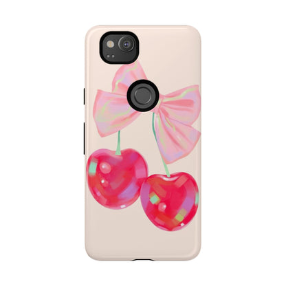 Cherry Bow Pink Phone Case