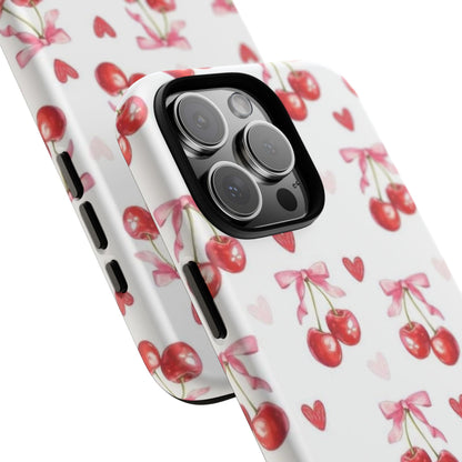 Cherry Coquette Cute Durable Tough Phone Case