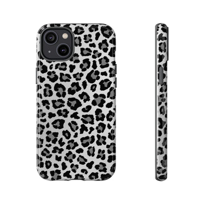Black and Grey Cheetah Print Phone Case
