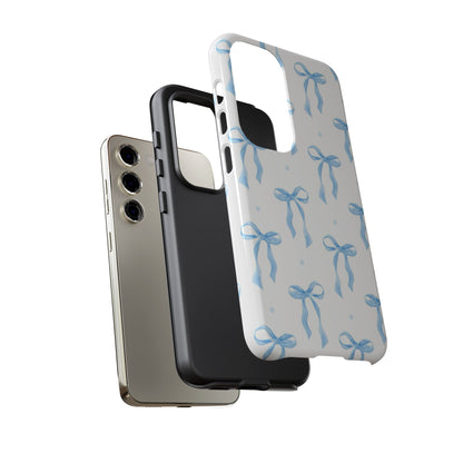 Blue Coquette Bow Phone Case