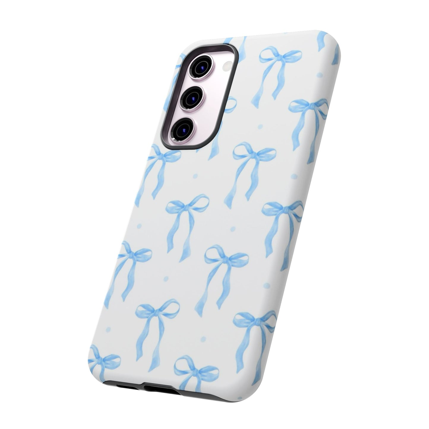 Blue Coquette Bow Phone Case