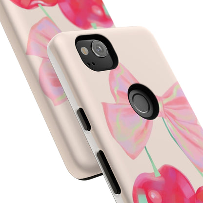 Cherry Bow Pink Phone Case