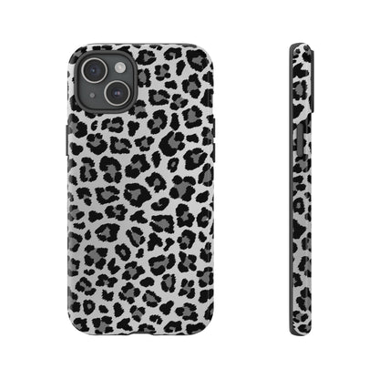 Black and Grey Cheetah Print Phone Case