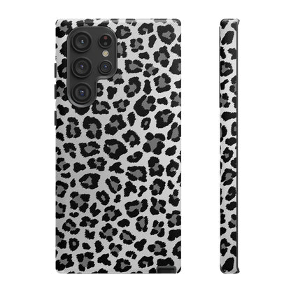 Black and Grey Cheetah Print Phone Case