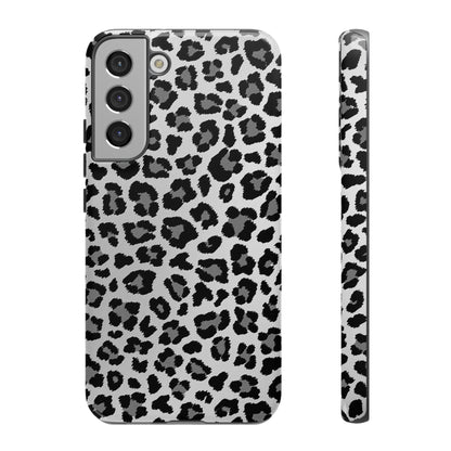 Black and Grey Cheetah Print Phone Case