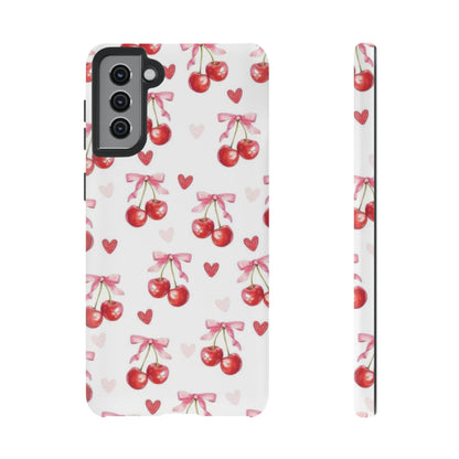 Cherry Coquette Cute Durable Tough Phone Case